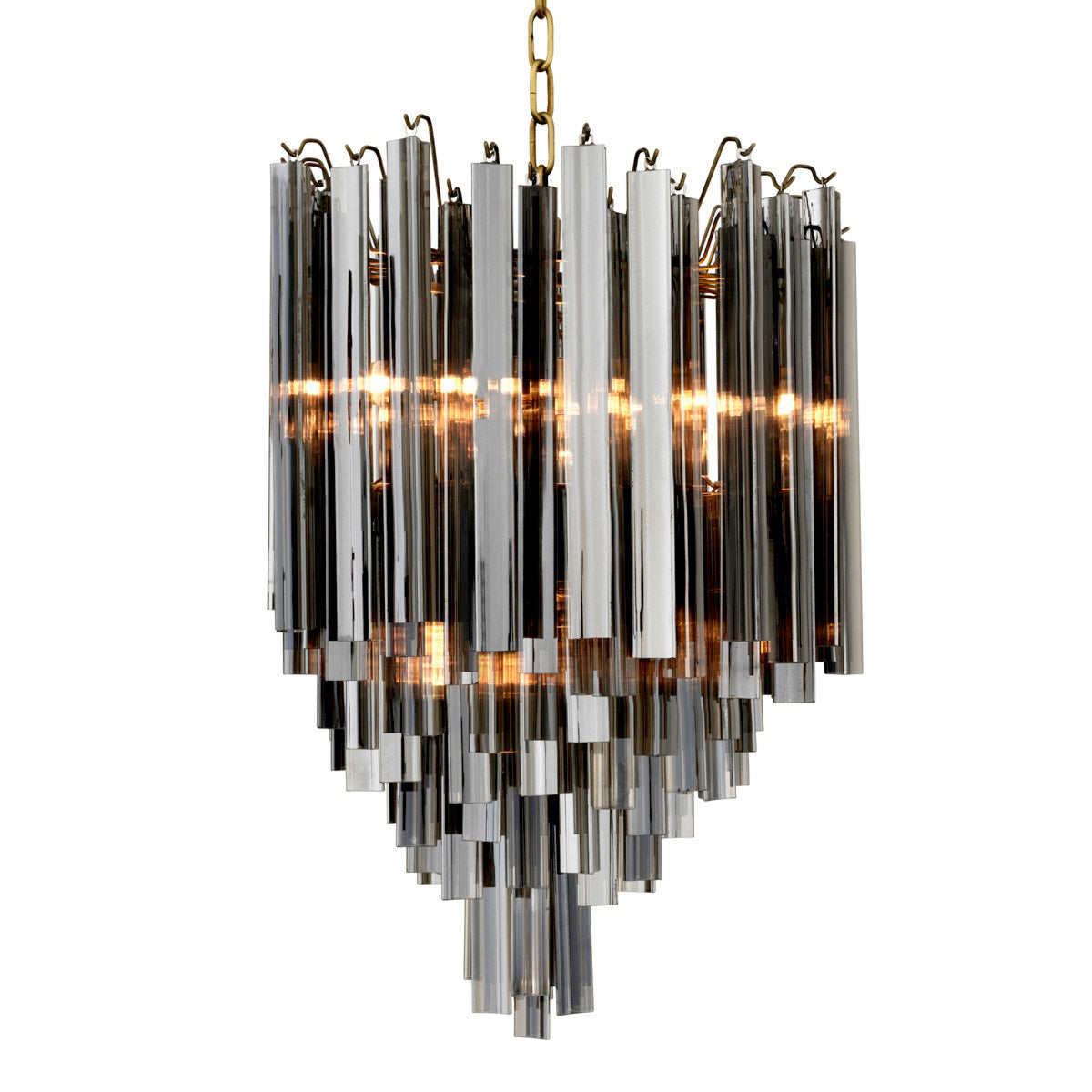 Eichholtz Chandelier Salerno Channel glamorous Art Deco style into your home with the Salerno Chandelier. This stunning vintage