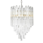 Eichholtz Chandelier Salerno Channel glamorous Art Deco style into your home with the Salerno Chandelier. This stunning vintage