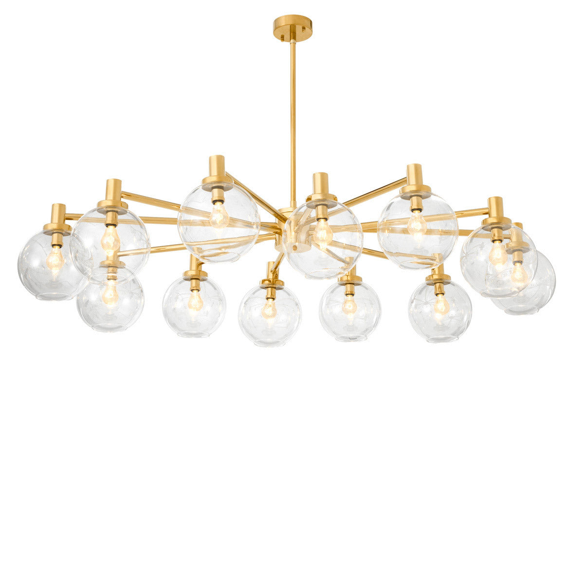 Eichholtz Chandelier Selva Lit or unlit, the Selva Chandelier radiates elegance and lightness into your lounge or dining
