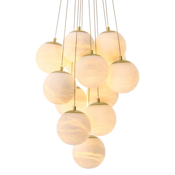 Eichholtz Chandelier Sphinx Illuminating, like the moon on a clear night, the Sphinx Chandelier captivates with its elegant