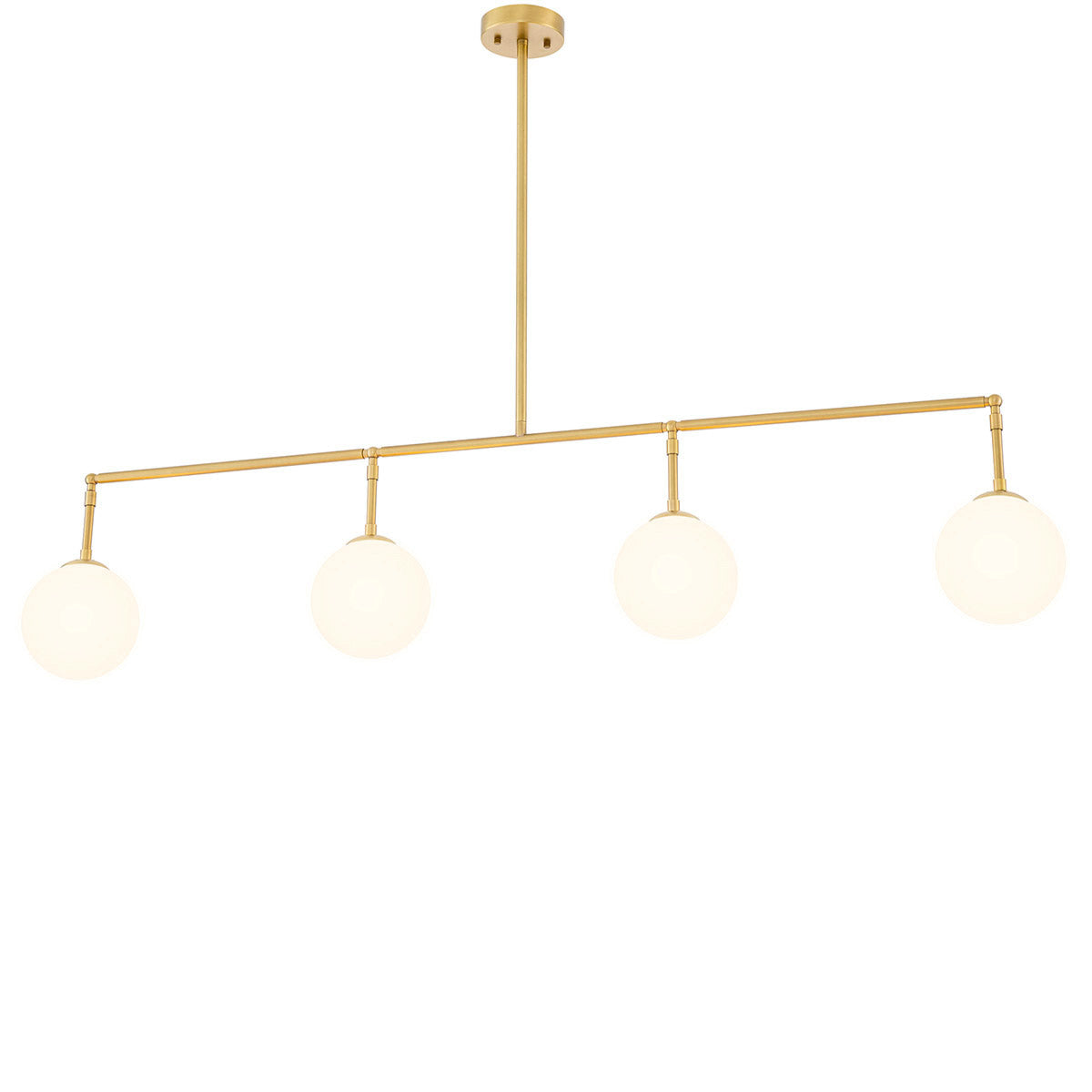 Eichholtz Chandelier Tara Crafted from metal and provided with an antique brass finish, Chandelier Tara features four globes