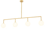 Eichholtz Chandelier Tara Crafted from metal and provided with an antique brass finish, Chandelier Tara features four globes