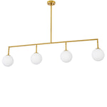 Eichholtz Chandelier Tara hanging on a rod equidistant from each other. Popular with its beauty and function, this
