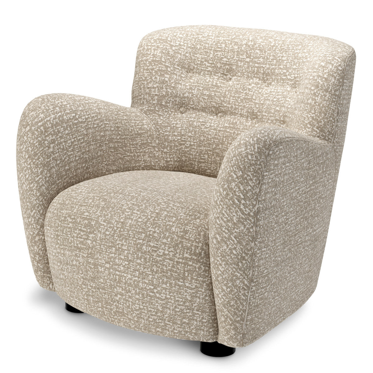 Chair Bixby Montclair silver | black feet 67% polyester | 20% cotton | 13% rayon Chairs & Sofas CMA0019 2