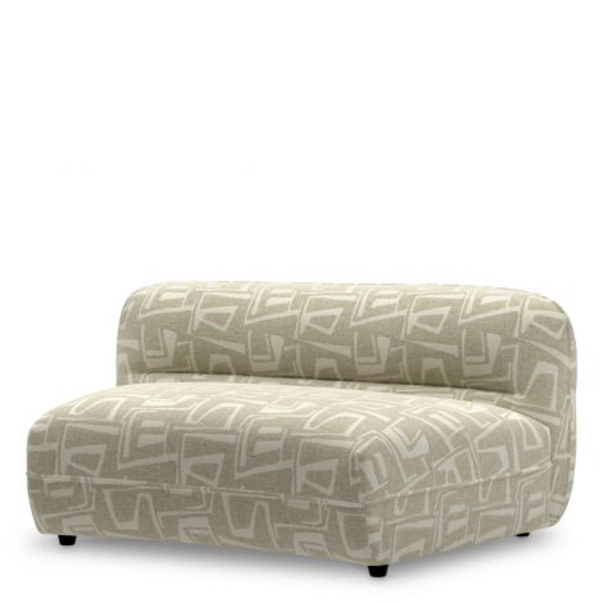 Modular Sofa Grand Avenue - Middle Davenport light grey | black feet 52% polyester | 48% olefin Chairs & Sofas CMA0193 16