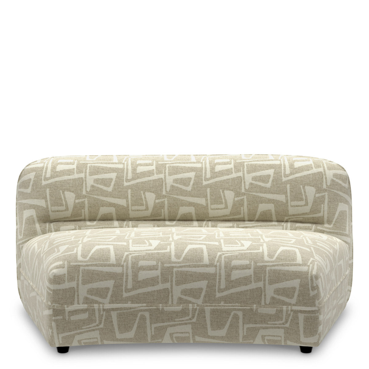 Modular Sofa Grand Avenue - Middle Davenport light grey | black feet 52% polyester | 48% olefin Chairs & Sofas CMA0193 3