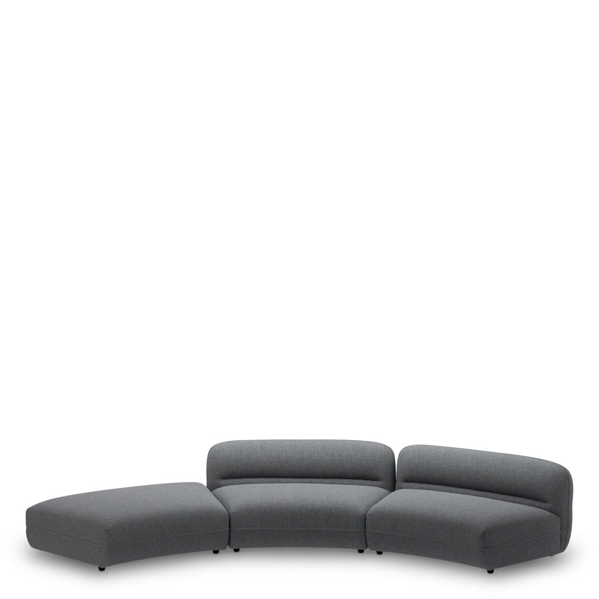 Modular Sofa Grand Avenue - Middle Hastings light blue | black feet 100% polyester Chairs & Sofas CMA0213 5