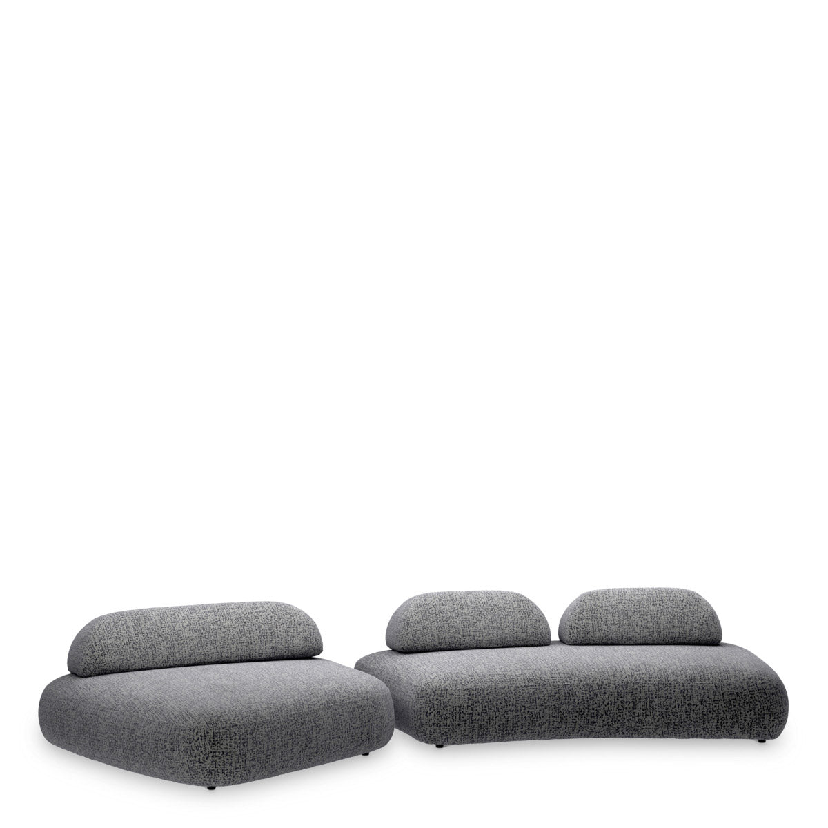 Sofa Residenza Montclair blue | black feet 67% polyester | 20% cotton | 13% rayon Chairs & Sofas CMA0225 3