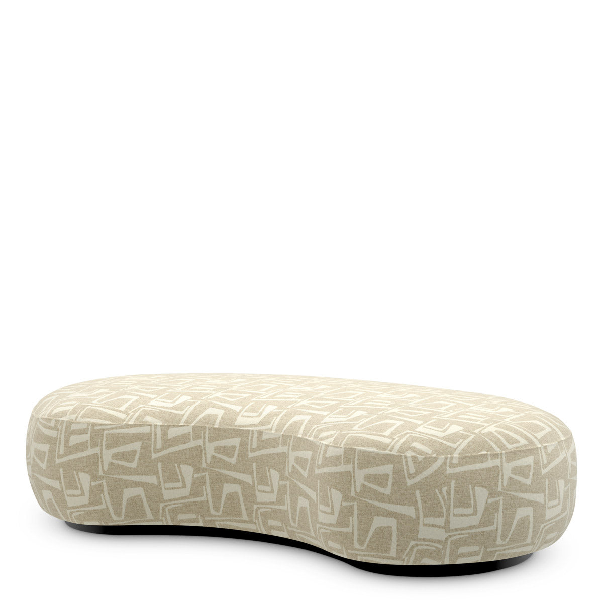 Bench Bjorn Davenport light grey | black base 52% polyester | 48% olefin Chairs & Sofas CMA0238