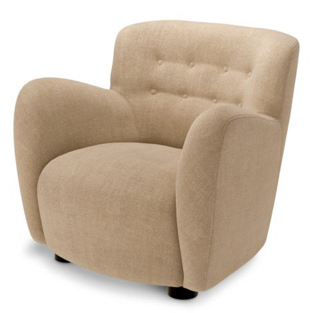 Chair Bixby Stratford sand | black feet 83% rayon | 17% cotton Chairs & Sofas CMA0253 16