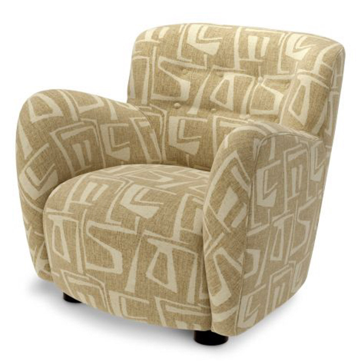Chair Bixby Davenport light brown | black feet 52% polyester | 48% olefin Chairs & Sofas CMA0254 9