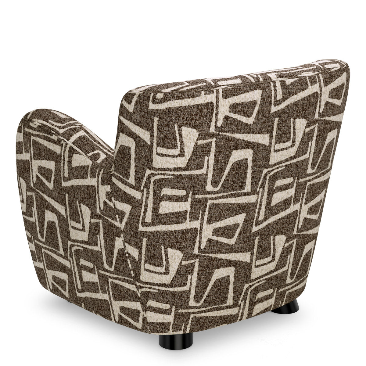 Chair Bixby Davenport dark brown | black feet 52% polyester | 48% olefin Chairs & Sofas CMA0255 4