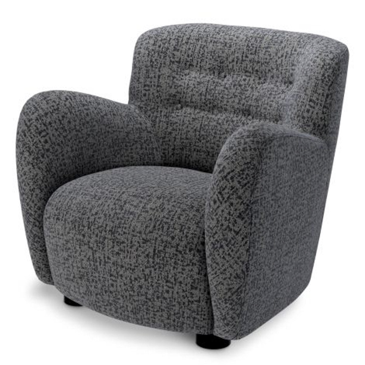 Chair Bixby Montclair blue | black feet 67% polyester | 20% cotton | 13% rayon Chairs & Sofas CMA0256 7