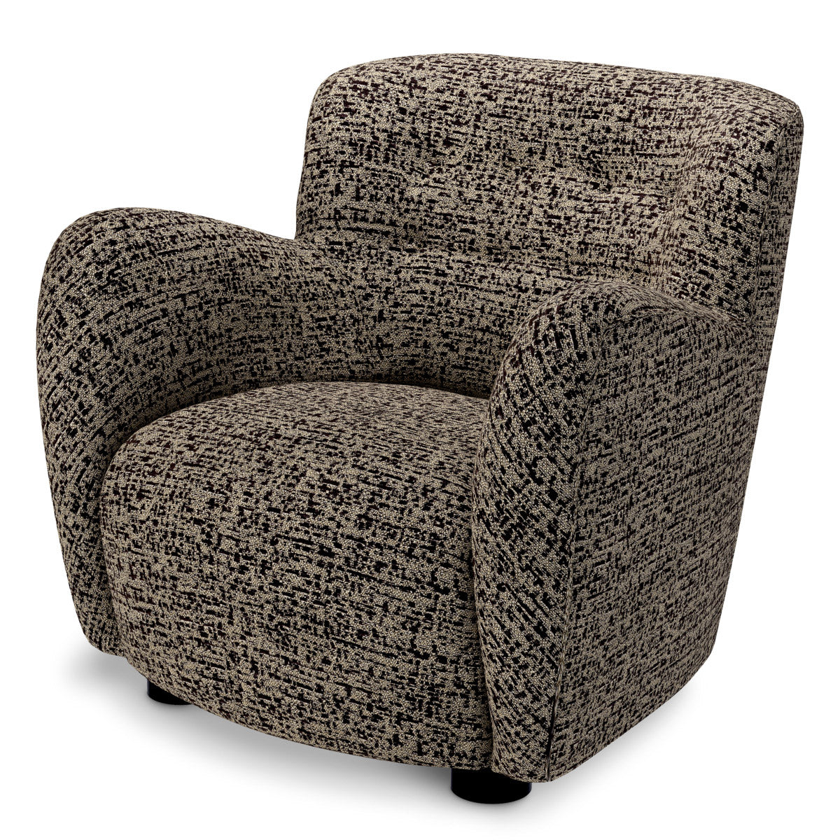 Chair Bixby Montclair dark brown | black feet 67% polyester | 20% cotton | 13% rayon Chairs & Sofas CMA0257 2