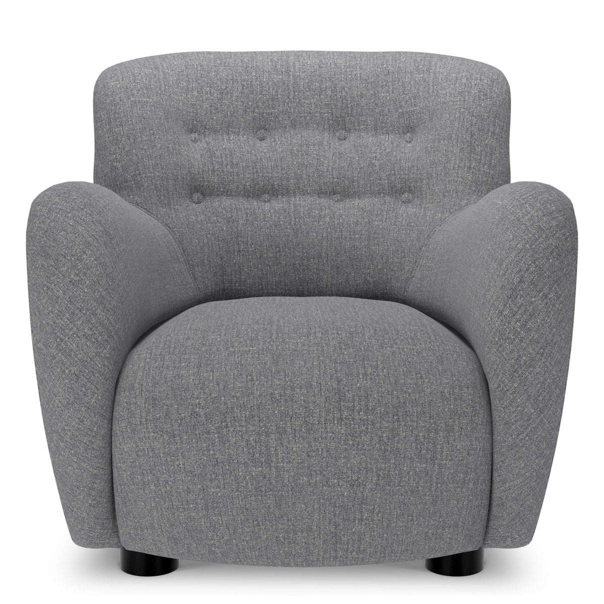 Chair Bixby Hastings light blue | black feet 100% polyester Chairs & Sofas CMA0261 3
