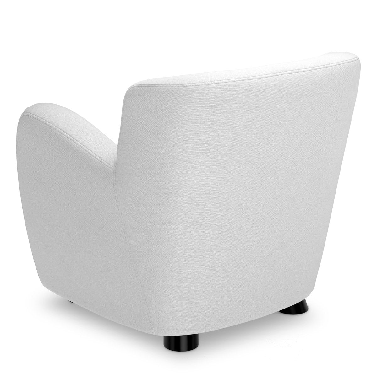 Chair Bixby Muslin white | black feet Chairs & Sofas CMA0262 4