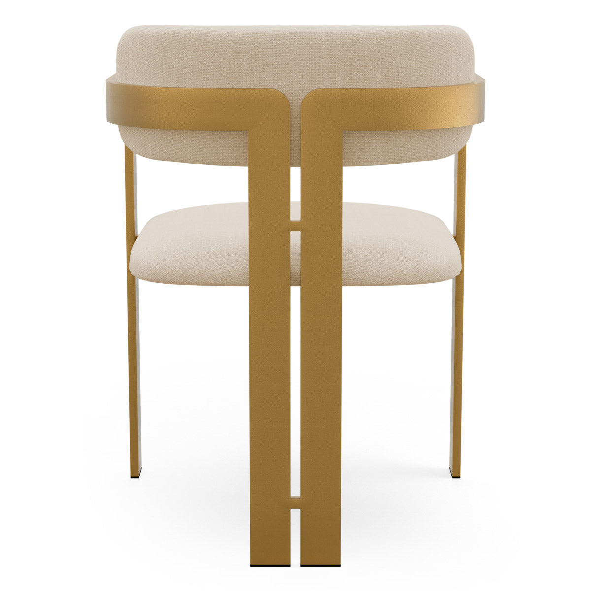 Dining Chair Donato Brushed brass finish | stratfort pearl 83% rayon | 17% cotton Chairs & Sofas CMA0263 4