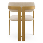 Dining Chair Donato Brushed brass finish | stratfort pearl 83% rayon | 17% cotton Chairs & Sofas CMA0263 4