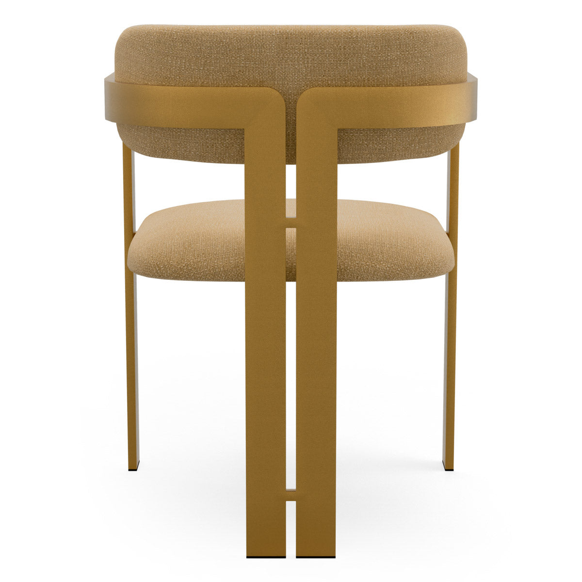 Dining Chair Donato Brushed brass finish | stratfort honey 83% rayon | 17% cotton Chairs & Sofas CMA0265 4