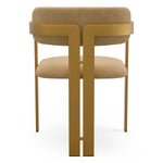 Dining Chair Donato Brushed brass finish | stratfort honey 83% rayon | 17% cotton Chairs & Sofas CMA0265 4
