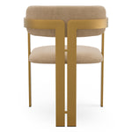 Dining Chair Donato Brushed brass finish | stratfort sand 83% rayon | 17% cotton Chairs & Sofas CMA0267 4
