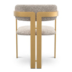 Dining Chair Donato Brushed brass finish | montclair silver 67% polyester | 20% cotton | 13% rayon Chairs & Sofas CMA0271 4
