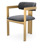 Dining Chair Donato Brushed brass finish | montclair blue 67% polyester | 20% cotton | 13% rayon Chairs & Sofas CMA0272 2