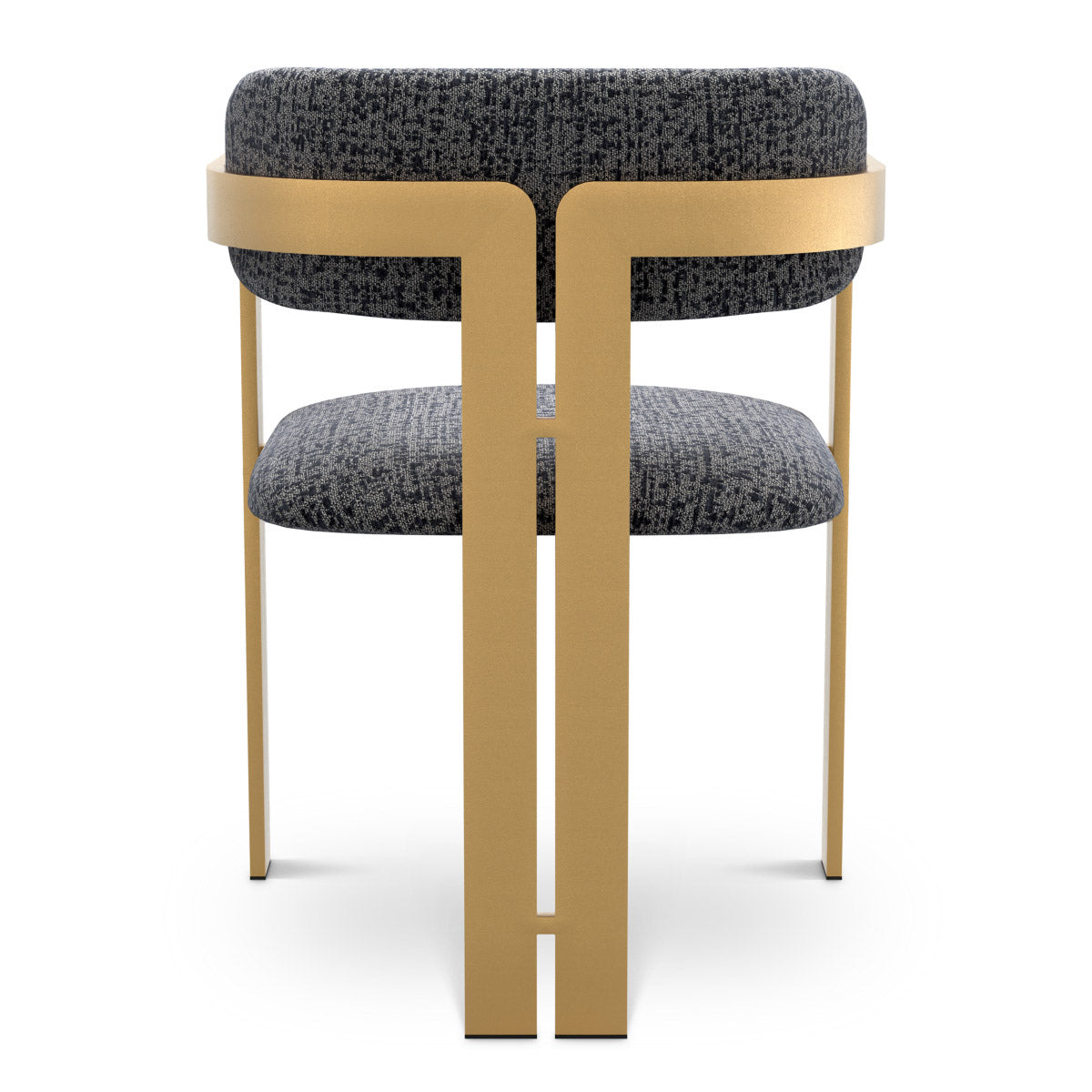 Dining Chair Donato Brushed brass finish | montclair blue 67% polyester | 20% cotton | 13% rayon Chairs & Sofas CMA0272 4