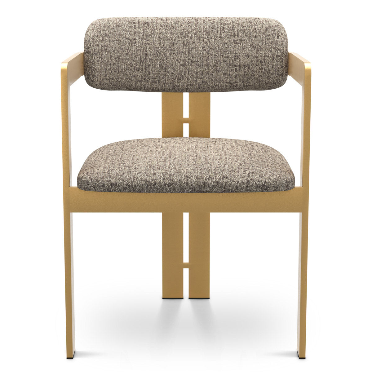 Dining Chair Donato Brushed brass finish | montclair warm grey 67% polyester | 20% cotton | 13% rayon Chairs & Sofas CMA0274 3