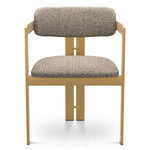 Dining Chair Donato Brushed brass finish | montclair warm grey 67% polyester | 20% cotton | 13% rayon Chairs & Sofas CMA0274 3