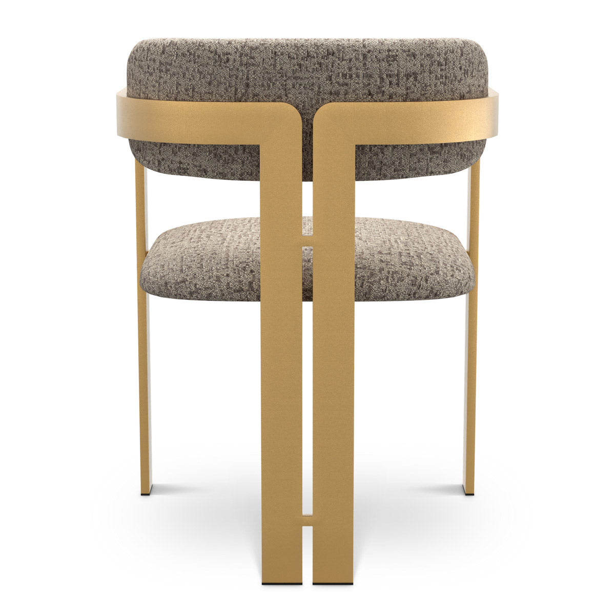 Dining Chair Donato Brushed brass finish | montclair warm grey 67% polyester | 20% cotton | 13% rayon Chairs & Sofas CMA0274 4