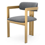 Dining Chair Donato Brushed brass finish | hastings light blue 100% polyester Chairs & Sofas CMA0278 11