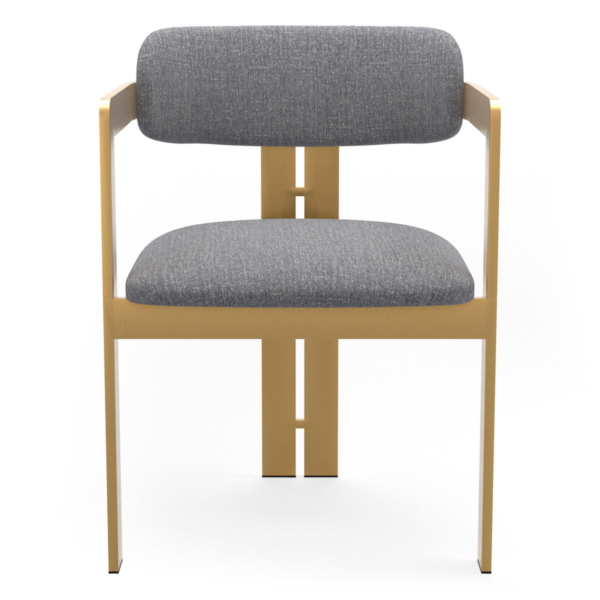 Dining Chair Donato Brushed brass finish | hastings light blue 100% polyester Chairs & Sofas CMA0278 3