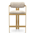 Counter Stool Donato Brushed brass finish | montclair sliver 67% polyester | 20% cotton | 13% rayon Chairs & Sofas CMA0294 3