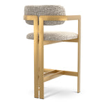 Counter Stool Donato Brushed brass finish | montclair sliver 67% polyester | 20% cotton | 13% rayon Chairs & Sofas CMA0294 4