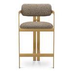 Counter Stool Donato Brushed brass finish | montclair warm grey 67% polyester | 20% cotton | 13% rayon Chairs & Sofas CMA0297 3