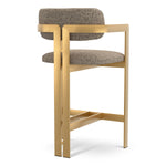 Counter Stool Donato Brushed brass finish | montclair warm grey 67% polyester | 20% cotton | 13% rayon Chairs & Sofas CMA0297 4
