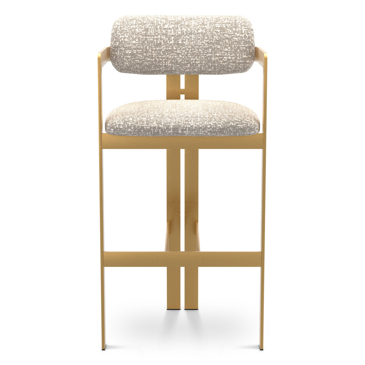 Bar Stool Donato Brushed brass finish | montclair sliver 67% polyester | 20% cotton | 13% rayon Chairs & Sofas CMA0317 3
