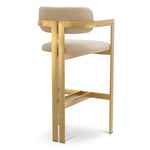 Bar Stool Donato Brushed brass finish | hastings beige 100% polyester Chairs & Sofas CMA0321 4