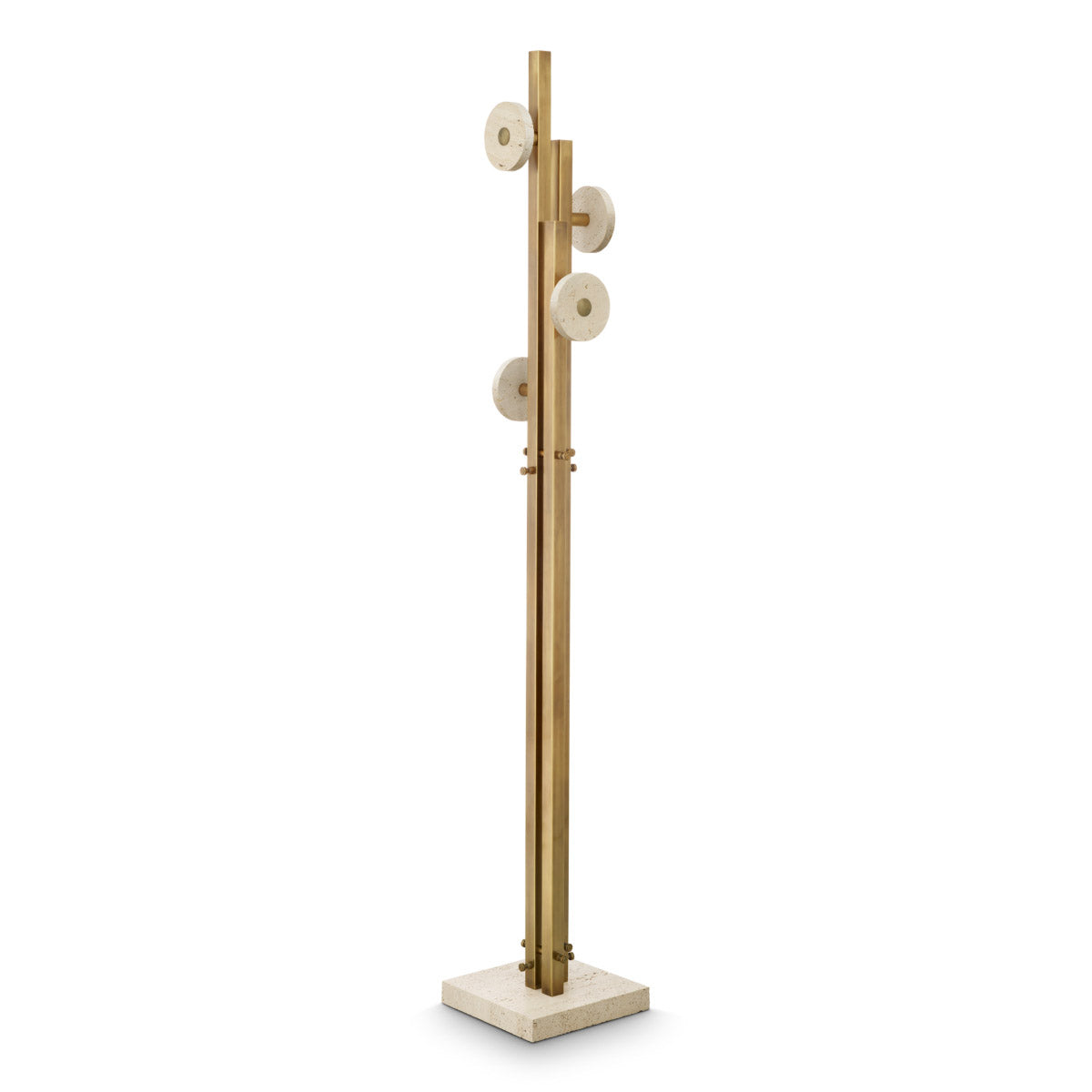Eichholtz Coatrack Amadora an interesting design and vintage brass finish, seamlessly blending tradition with a modernist lifestyle. Hang