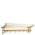 Eichholtz Coatrack Hudson L The brass finished Hudson L Coatrack is reminiscent of the luggage racks in old steam
