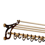 Eichholtz Coatrack Hudson L trains. This nostalgic wall mounted coat rack features 13 hooks for hanging overcoats and jackets