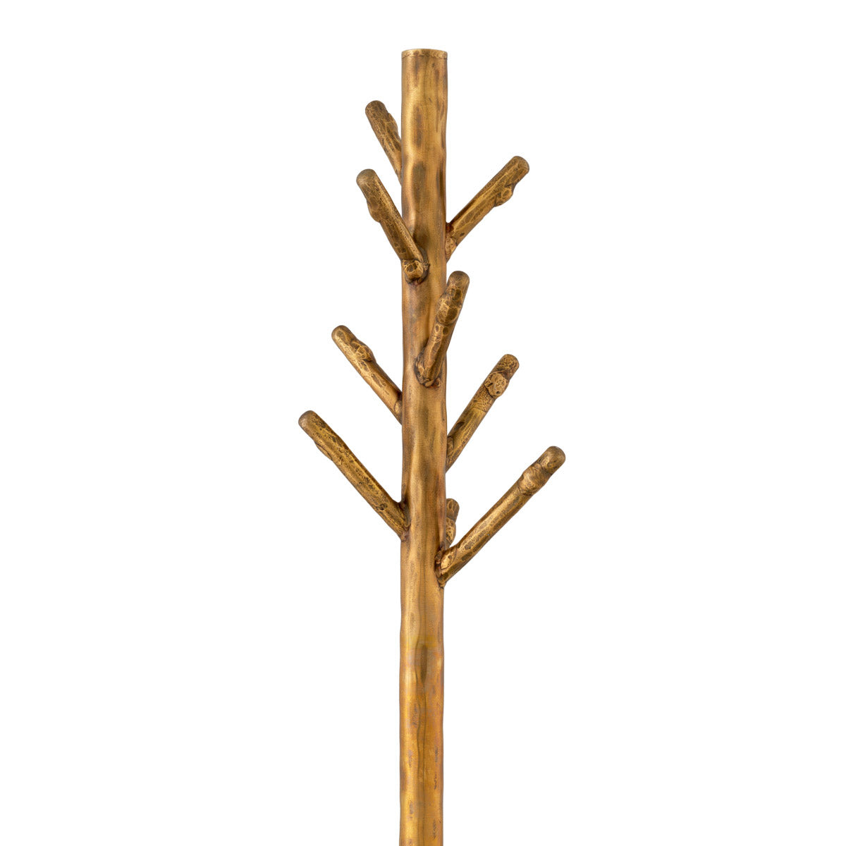 Eichholtz Coatrack Stern brass finish and organic shaped black marble base that showcases the natural beauty of the