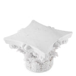 Eichholtz Coffee Table Acanthus adorned with intricate acanthus leaves. As a handcrafted marble object, each piece boasts unique variations