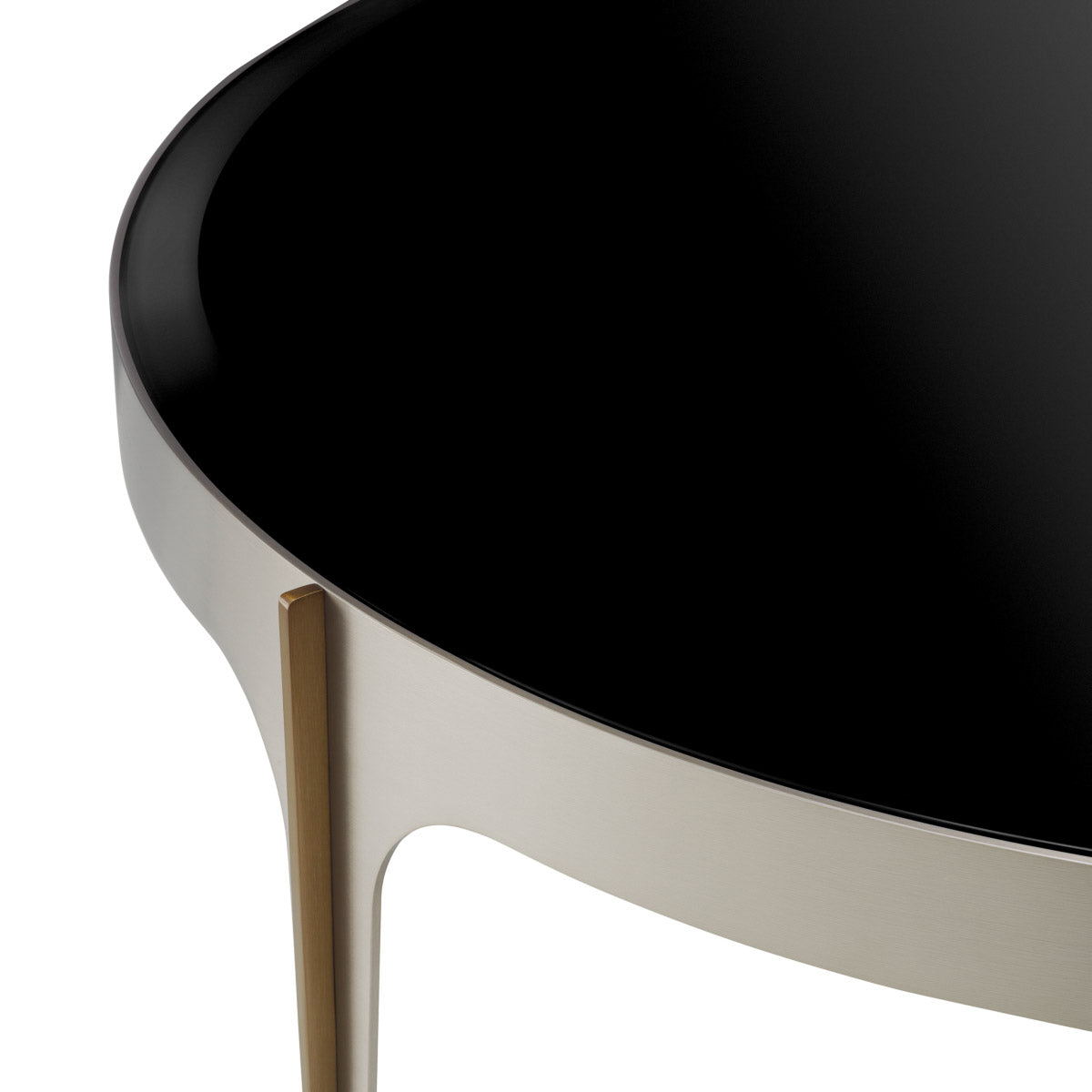 Eichholtz Coffee Table Artemisa S brass finish seamlessly blend with the sleek black beveled glass top, exuding modern refinement. This .