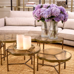 Eichholtz Coffee Table Baldovini set of 3 This set of three round tables features varying sizes, adding visual interest and functionality to