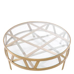 Eichholtz Coffee Table Billinghurst Round piece will add an artistic and contemporary element to your home. The coffee table Billinghurst