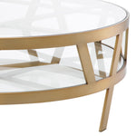 Eichholtz Coffee Table Billinghurst Round is a true statement piece that effortlessly combines elegance with artistic flair, making it a