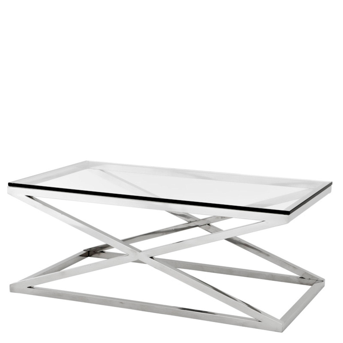 Eichholtz Coffee Table Criss Cross Add a trendy edge to your home interior with the voguish Criss Cross Coffee Table.