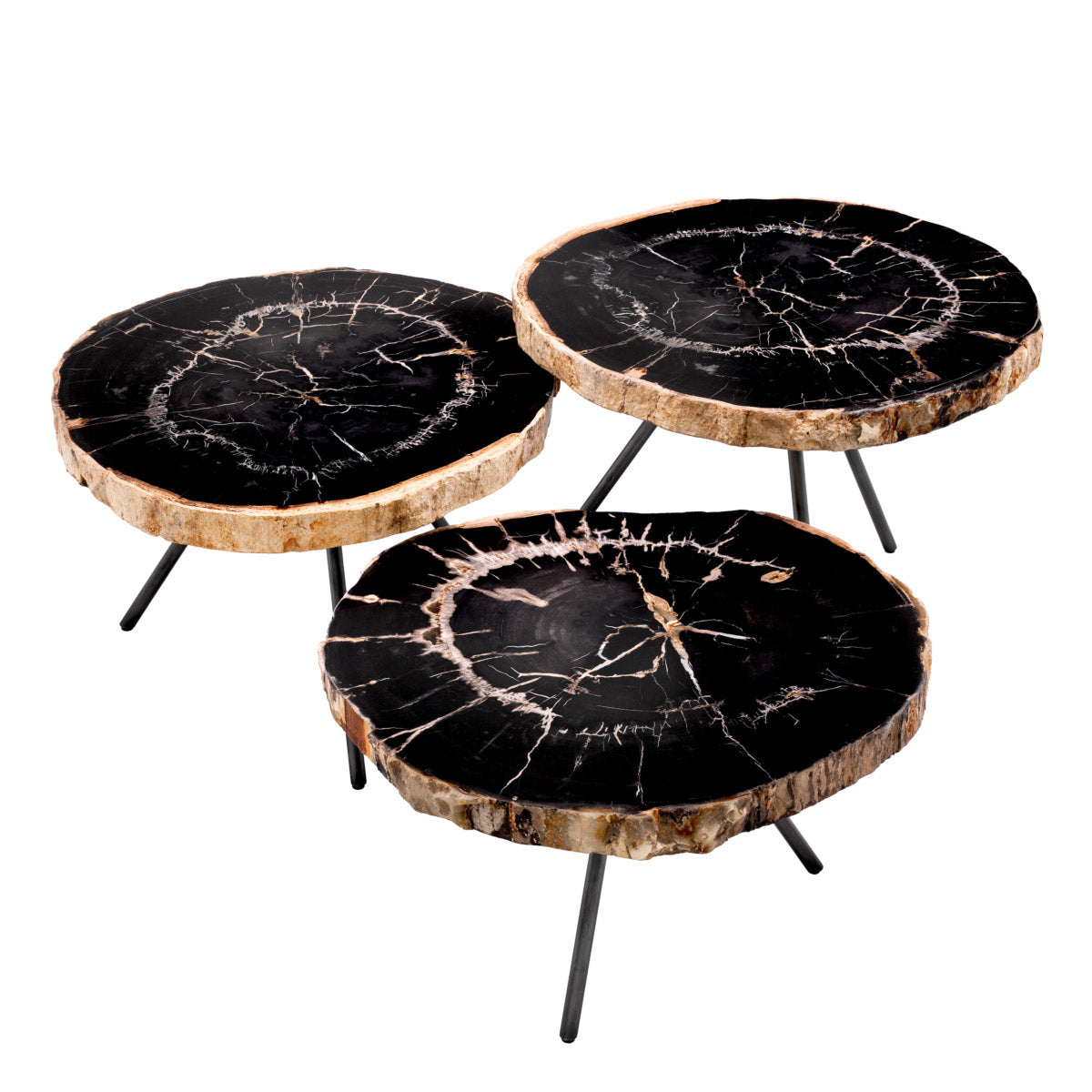 Eichholtz Coffee Table De Soto set of 3 tones, these distinctive coffee tables are suitable for a variety of interior styles and colour